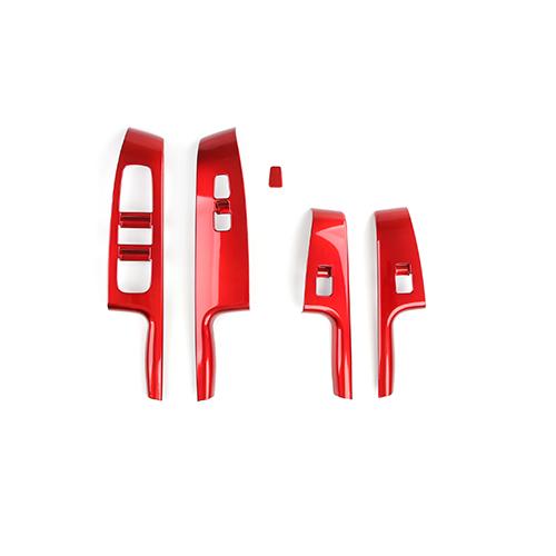 For Kia Soul 2020-2026 Window Button Cover Car Door Armrest ABS Decal Panel Window Button Trim Interior Accessories LHD