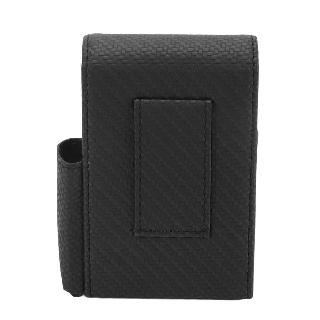 PU Leather Cigarette Box Woven Pattern Cigarette and Lighter Holder Multifunctional 20 Pieces Cigarette Case