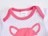 2025 Korean Style Summer Baby Girl Bodysuit Set - 3-Piece Newborn Rompers