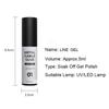 5ml Cross-Border Metallic Gold & Silver Line Drawing Gel for Nail Art - High-Density UV/LED Gel