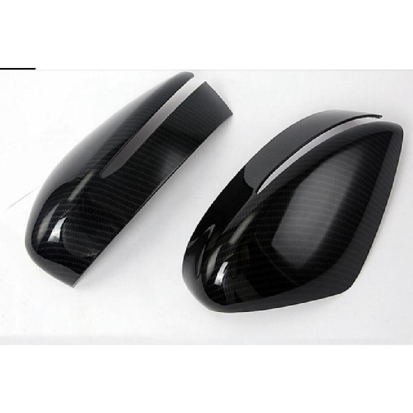 Rearview Mirror Side Lid Cover Trim For 2016- Nissan Kicks 2pcs Carbon Fiber