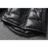 Chinese Size Raglan Sleeve Thick Men Leather Jacket Hood Warm Duch Down Coat Winter Jackets Genuine Cow Leather Coats Mens Clothing