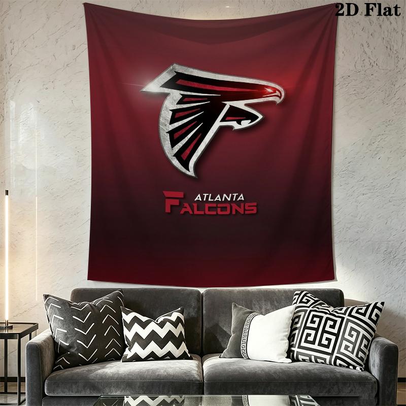 Atlanta Falcons Wall Tapestry Aesthetic Wall Hanging Printed Fabric Blanket Decorative Tapestries for Bedroom Living Room Home Decor