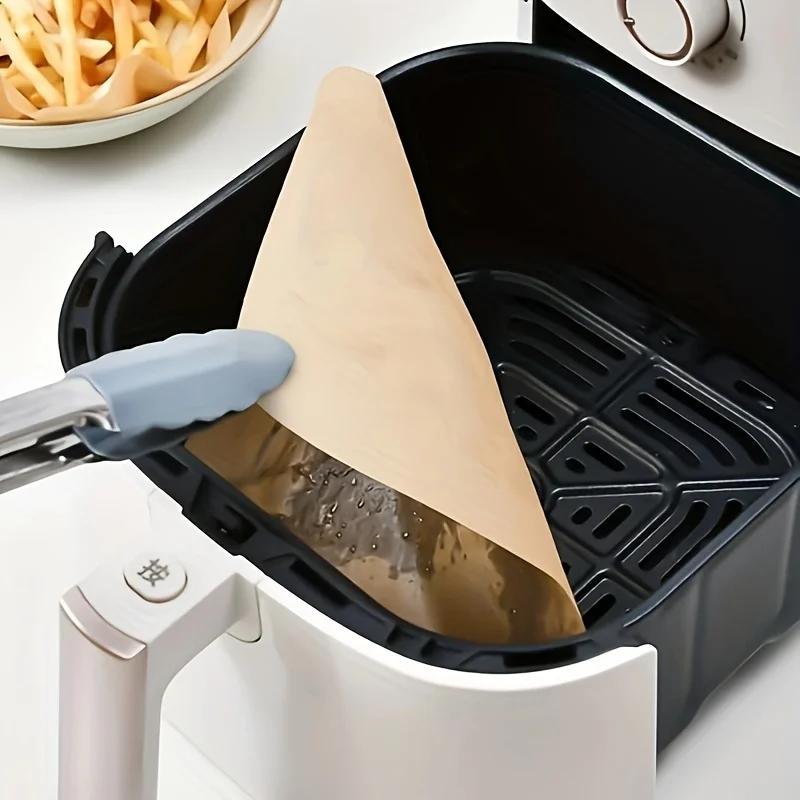 Air Fryer Liners, Non-Stick Paper Sheets for Baking, Roasting & Microwave-Easy Cleanup, Individual Sheets for Healthier Cooking