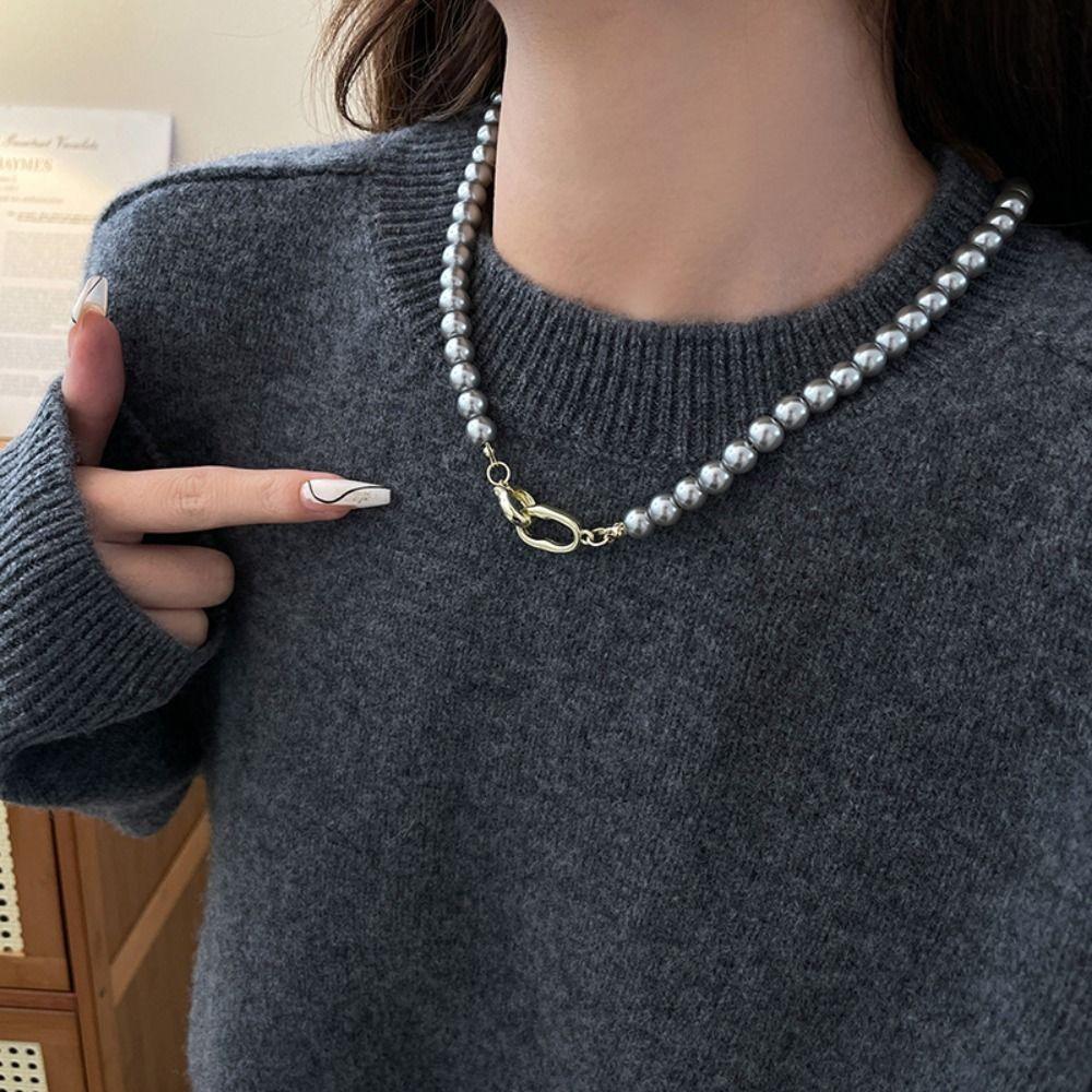 Simply Design Fashionable Accessories Elegant Temperament Pearl Necklace  Party