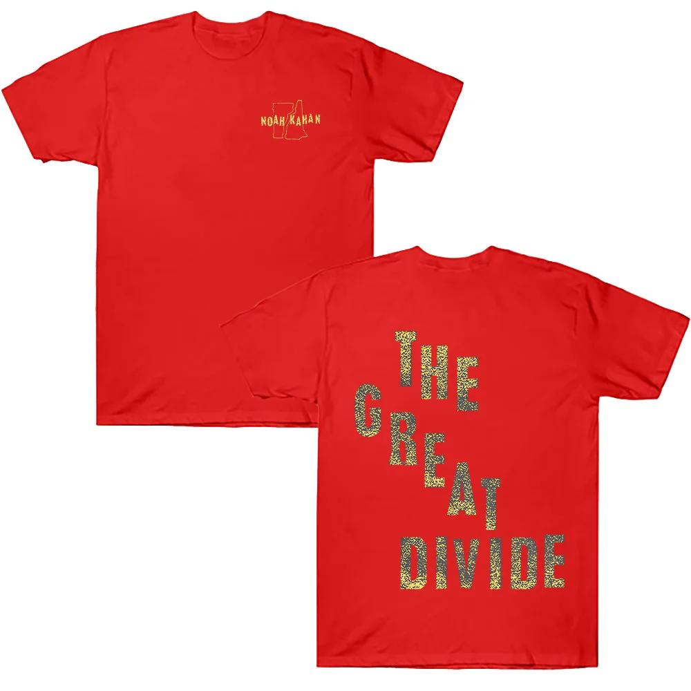 The Great Divide Tee Noah Kahan Merch Tshirts Vintage Print Tshirt Women Unisex Fashion Casual Cotton Short Sleeve O Neck Y2K Tops