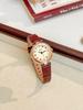 Retro Classic Women's Watch Colorful Rhinestone Watch Premium Leather Strap Wristwatch Women's Quartz Watches Gift
