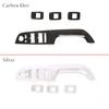 Für BMW 3er E90 E92 E93 2005-2012 Auto Fensterheber Schalter Knopf Panel Verkleidung Abdeckung Zierleiste Zubehör ABS Kohlefaser