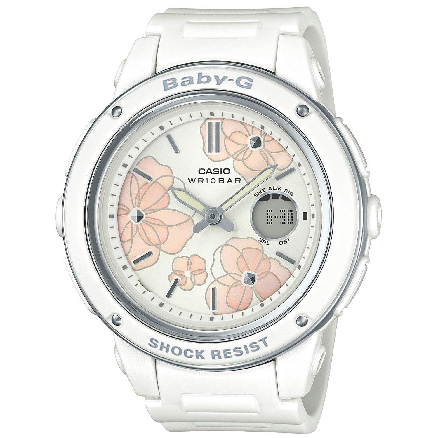 Casio Wristwatch Baby-G Floral Dial Series BGA-150FL-7AJF Ladies White