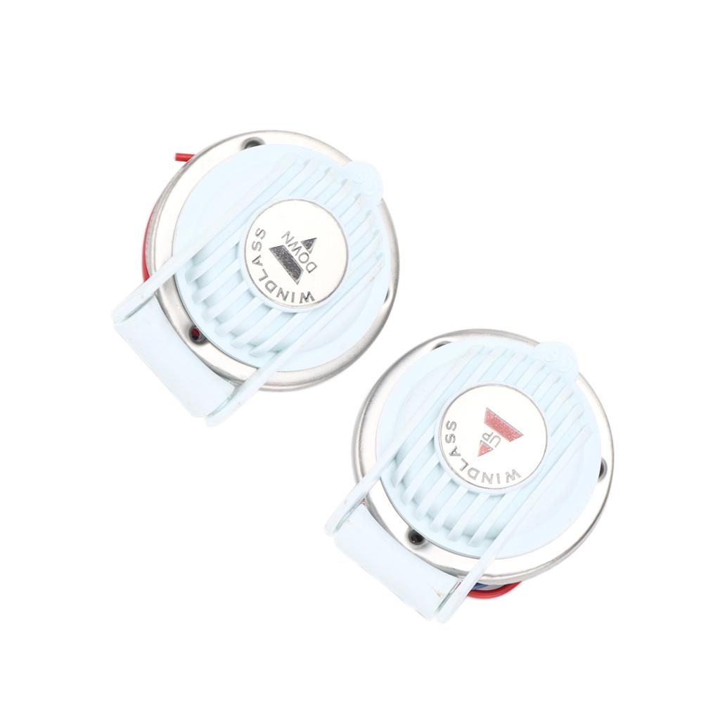 2pcs Windlass Foot Switch Up and Down White Hands Free Universal for Marine Boat Ship Anchor DC 12V 24V