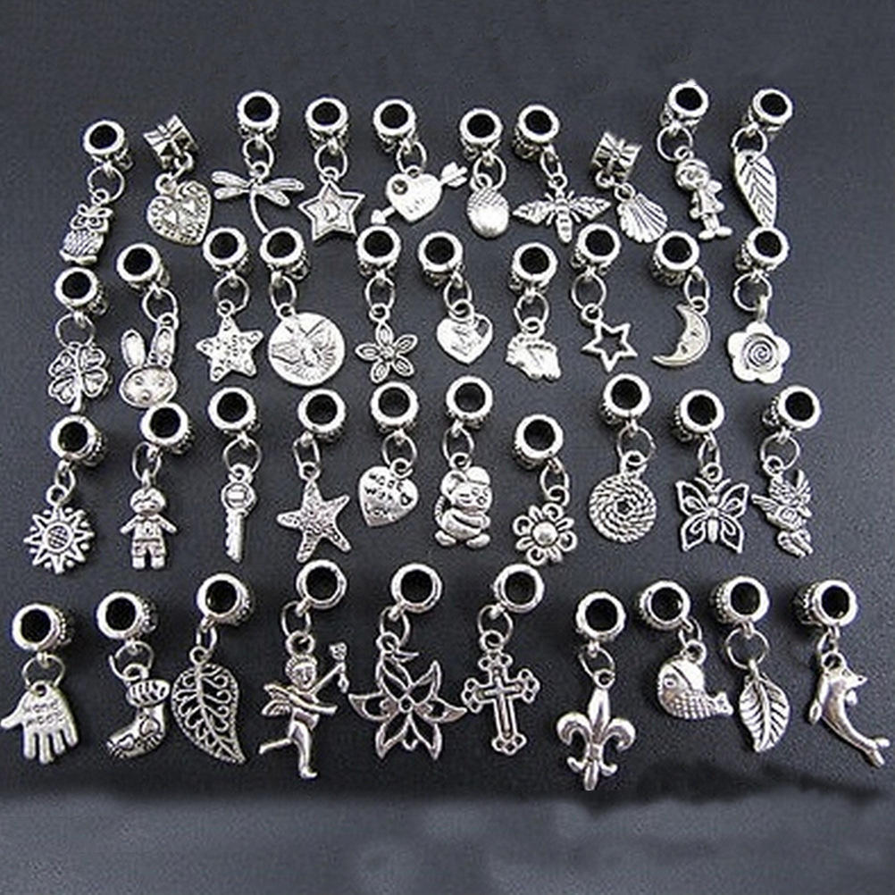 

40 Mix Statement Alloy Tibetan Charms Pendants for Necklace Bracelet Jewelry Making and Crafting 40 pieces mix #1