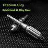 NEW  Titanium Alloy Screwdriver Handle, Handheld Screwdriver Portable Key Necklace for Outdoor Camping Convenient EDC Small Tool