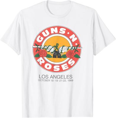 Offizielles Guns N’ Roses 1989 Bullet Seal LA T-Shirt