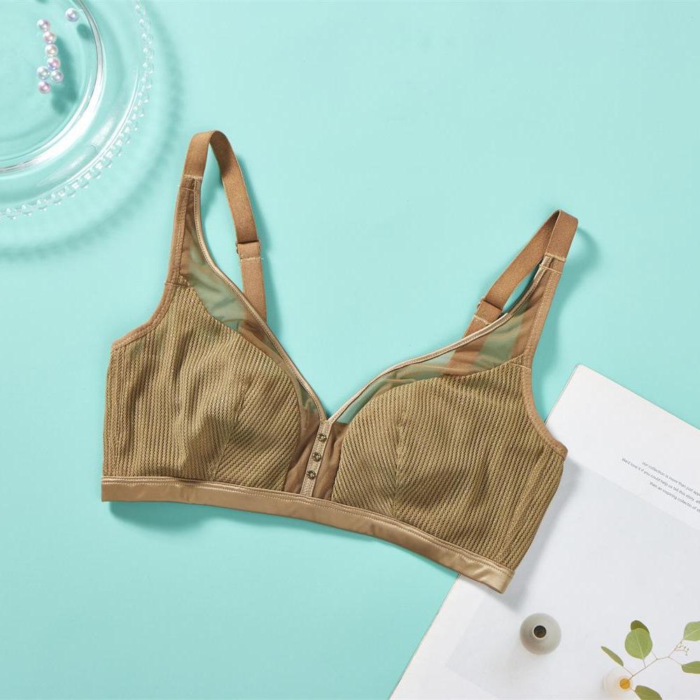 Sexy Mesh Underwear Women's Thin Anti-Sag No Steel Ring Bra