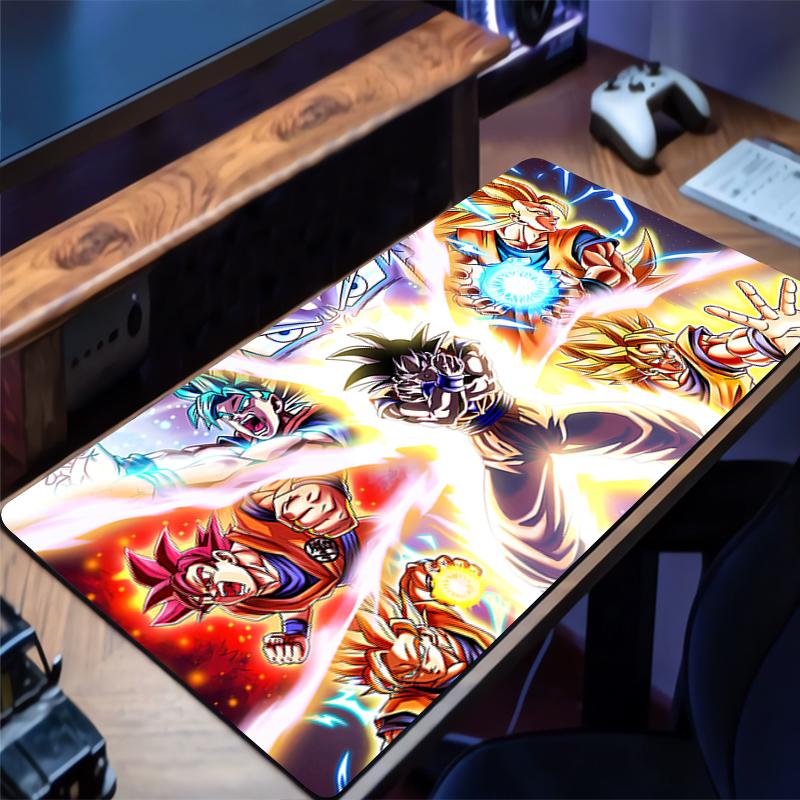 Mouse Pad PC Anime Rubber Non Slip Mousepad Laptop Dragon Ball Gamer Cabinet Keyboard Pad Office Computer Gaming Desk Mouse Mat