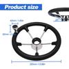 Black Foam Grip Boat Steering Wheel Stainless Steel Destroyer Steering Wheel  Marine Use