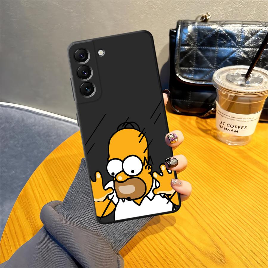 Fun S-simpsons Case for Samsung Galaxy A73 A51 A22 A32 A23 A53 A35 A26 A72 A55 A41 A25 A71 A52 A36 A24 Phone Cover