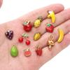 Stainless Steel Fruit Pendant Drip Oil Charm Accessories for DIY Jewelry