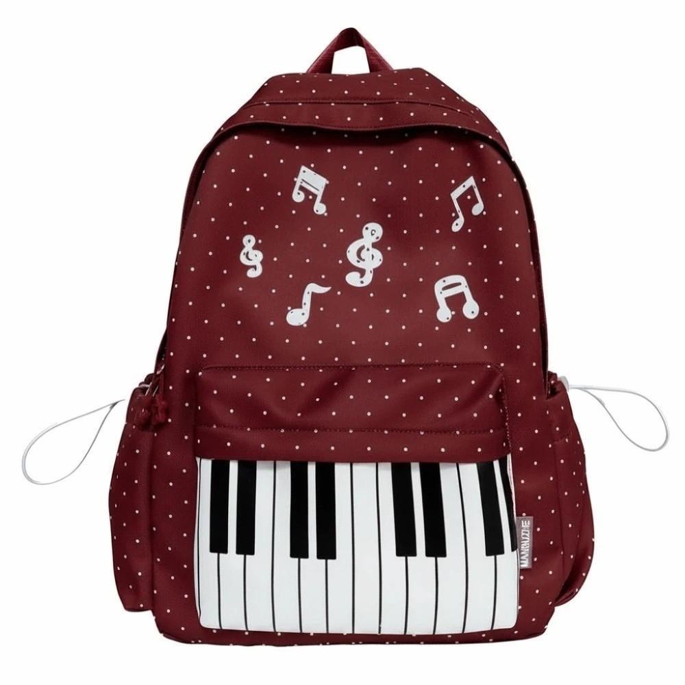 Mehrere Fächer Noten Tasche Leichtes Design Süße Schultasche Tastatur Buch Tasche Weibliche Jugend
