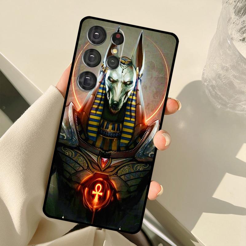 Egypt God Horus And Anubis Case For Samsung Galaxy S25 Ultra S21 S22 S23 S24 Ultra S9 S10 Plus S20 FE S25 FE Back Cover