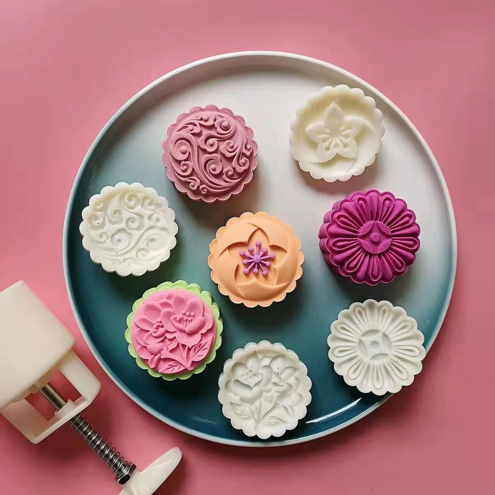 3D Mung Bean Dessert Pastry Mould Flower Shaped Mooncake Mould Stripping easily   Fondant Cake