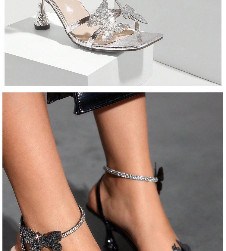 European Style Plus Size Open-Toe Bow High Heel Sandals