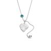 Elegant Resin Heart Letter Pendant Necklace – Fashionable Sweater Chain Accessory for Women
