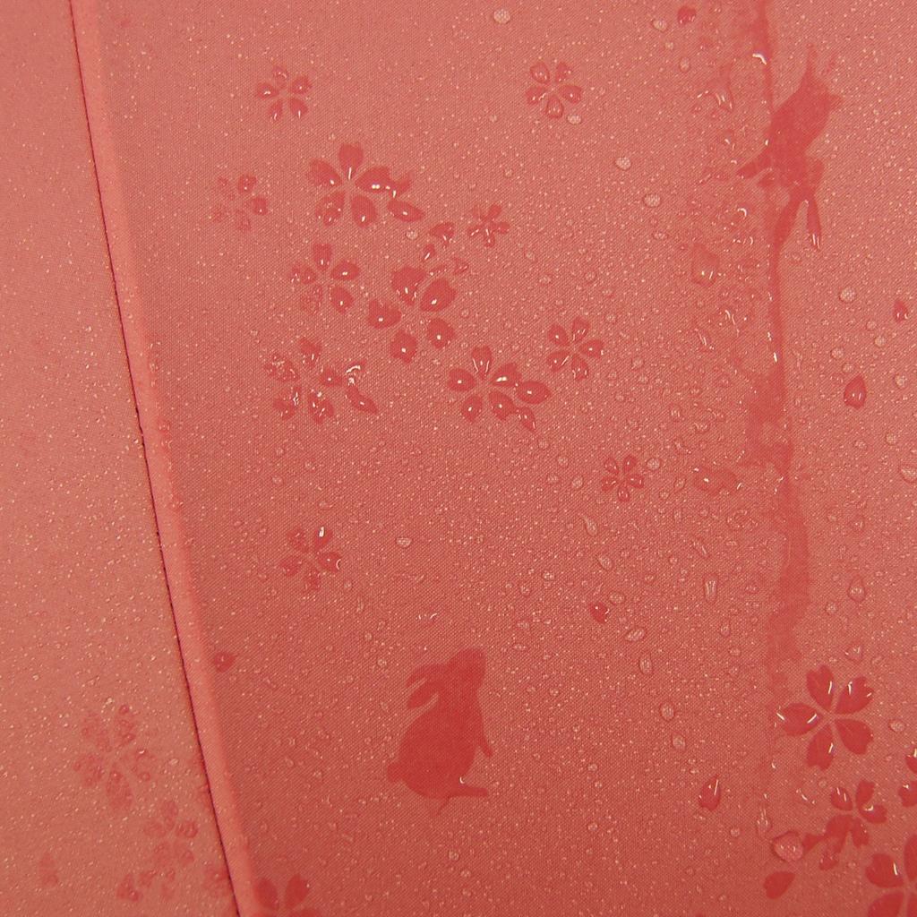 Santos Japanese Umbrella Cherry Blossom Rabbit Pink Pink 55cm Twelve-Ribbed Water-Repellent (Jump Umbrella) JK-61