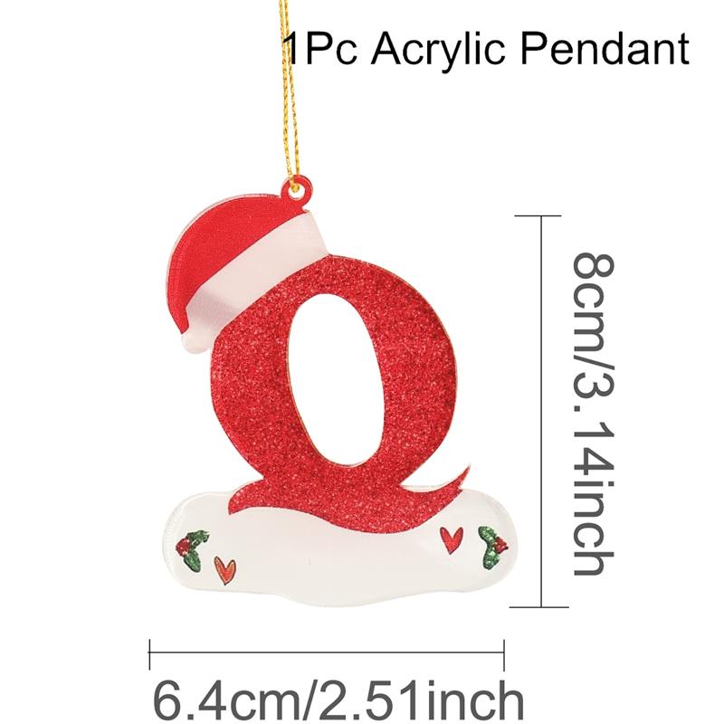 Christmas Acrylic Letter Pendant 2026 Merry Cristmas Decoration for Home Xmas Tree Hanging Ornaments Navidad Natal New Year 2026
