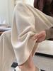Ai Xuan Grey Acetate Wool Straight Leg Trousers - 2025 Autumn/Winter Women's High-End Narrow Leg Casual Pants