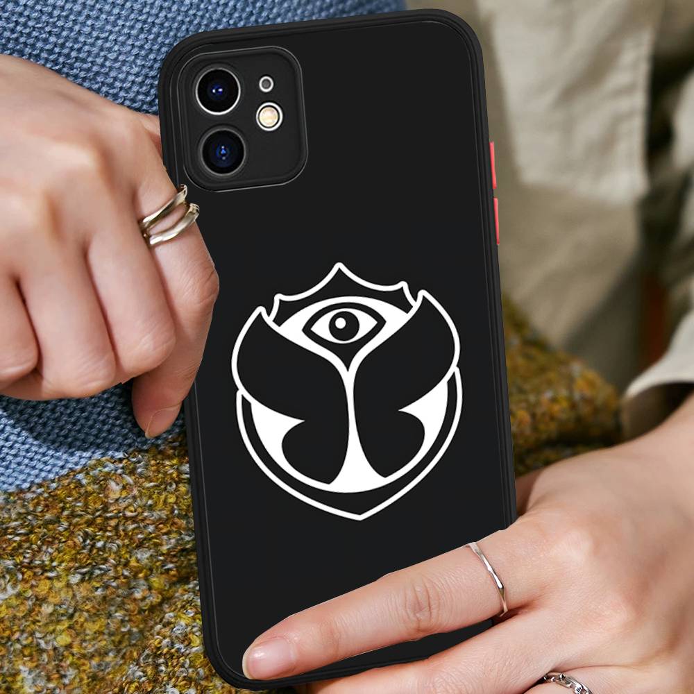 T-tomorrowland Logo For iPhone Air 16 15 14 Plus 13 12 11 Pro Max Matte Cover Jelly Shockproof Phone Case