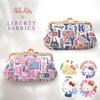 Mini Pouch with Hello Sanrio Liberty Floral Small Cosmetic Cute and Stylish Made In Japan Clasp, Kitty, Characters, Print, Pattern, Pouch, Gift,