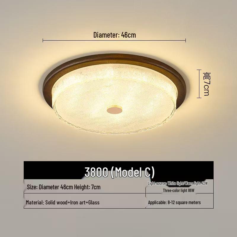 Mid-Century Modern Ceiling Light for Bedroom, Balcony, Stairway & Hallway - 2025 New Round Design.