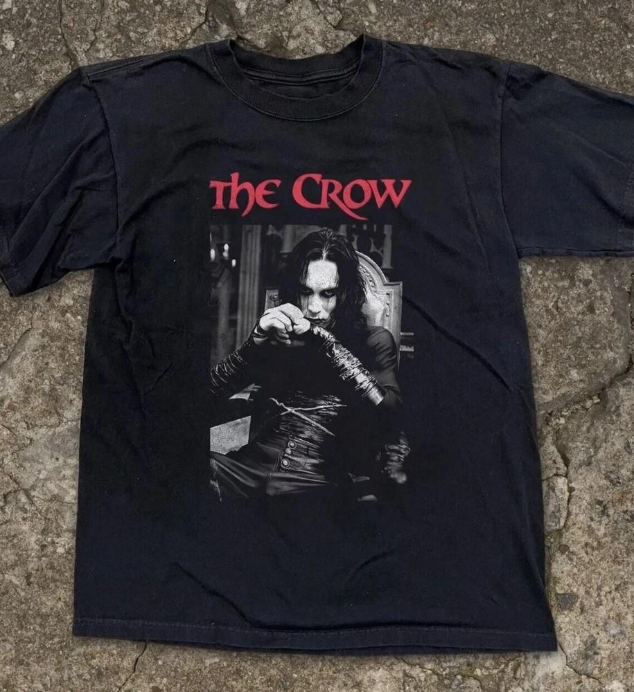New The Crow Movie Black Short Sleeve Cotton Unisex Black T-shirt Size S-5XL
