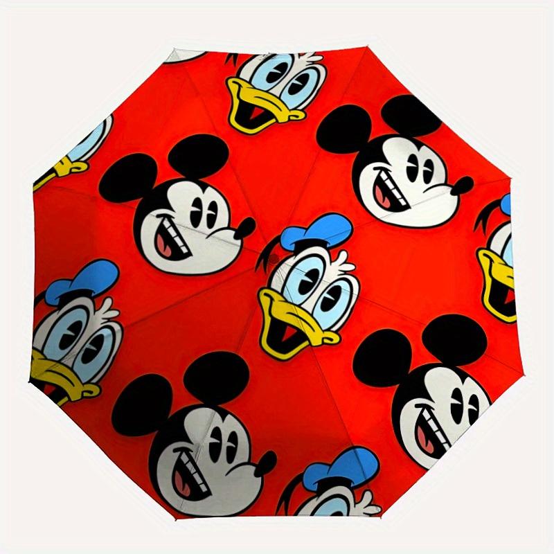 

1pc Mickey, Donald Automatic Umbrella, Portable Foldable 8-Rib Manual Open with Skeleton Hand, Durable Canopy yy250730142