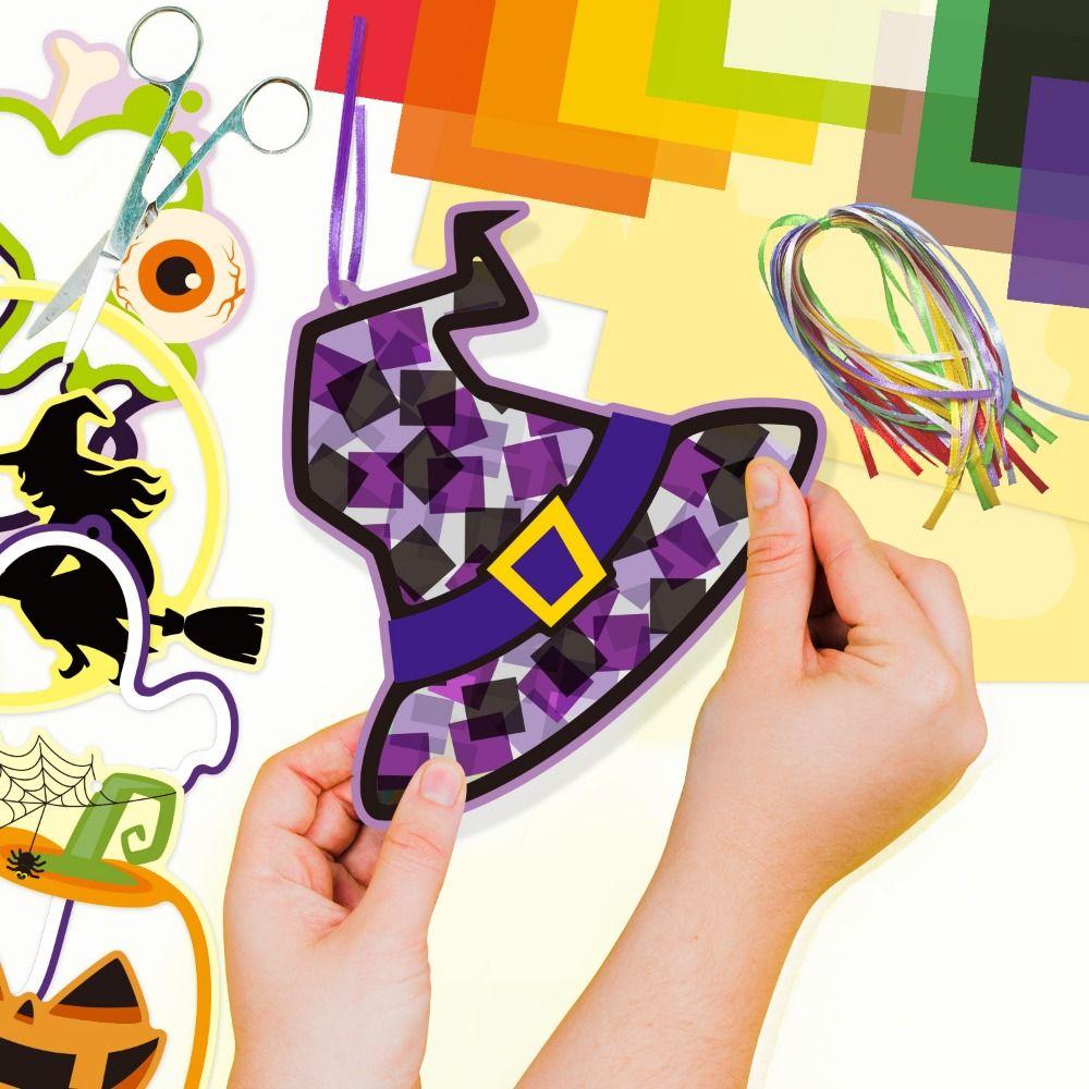 Cute Spooky Courtyard Halloween Decoration Paper Craft Handmade Paper-cutting Set Festival Decors