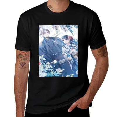 Anime pár tričko pánské trička pro muže ležérní pánské tričko tričko