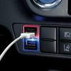 Tsuchiya Yac (Tsuchiya Yac) Car model specific product Toyota series power socket reversible USB port 4.8A VP-131
