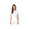 Li-Ning Comfortable Versatile Simple Solid Color Round Neck Short Sleeve T-Shirt Women Tops Off-White ATSV044-2