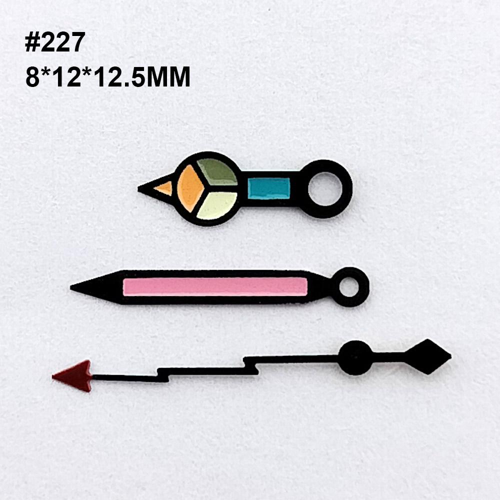 Uhrzeiger C3/bgw9 Blau Grün Leuchtend passend für NH-35-36 Uhrwerk Mechanische Armbanduhr Zubehör Silber Gold Roségold Schwarz