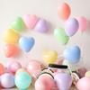 Heart-Shaped Mixed Macaron Color Balloons for Festival and Table Decoration