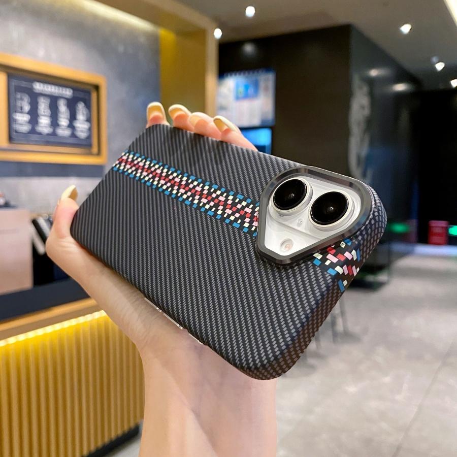 

Магнитный беспроводной чехол для телефона для iPhone 11 12 14 15 13 16 Pro Max Металлический чехол из углеродного волокна Противоударный защитный чехол Fundas For iPhone 11