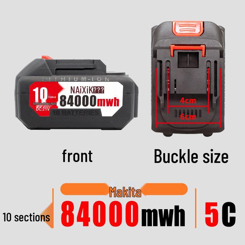 21V Electric Wrench Battery Compatible with Dayi Makita-Style Tools, Angle Grinder, Chainsaw, Lithium Battery