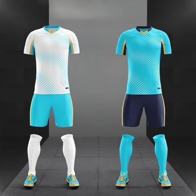 Futbol Takımı Erkek ve Kadın Nefes Alabilen Kısa Kollu Çabuk Kuruyan Giysiler Çocuk Antrenman Yarışma Giysileri