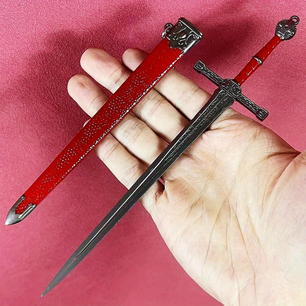 8.6inch Elden Katana Metal Steel Damascus Sword Ninja Knife Real Size Japanese Katana Anime Elden Original Samurai Sabre Toy