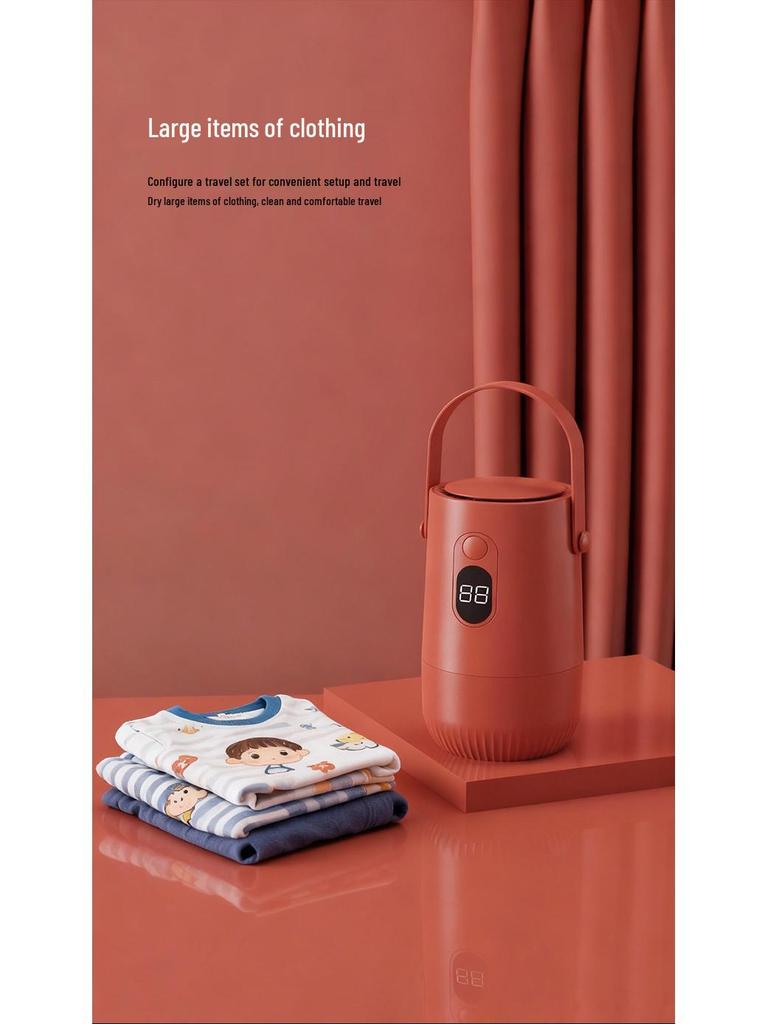 Sèche-linge intelligent portable compact 200W pour les voyages et les déplacements d'affaires - Économe en énergie et facile à ranger