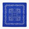 Trifong Bandana Blue 100% Cotton Bandana Adults Bandana Paisley Handkerchief Cashew Nut Pattern Men's Unisex Large 55cm x 55cm