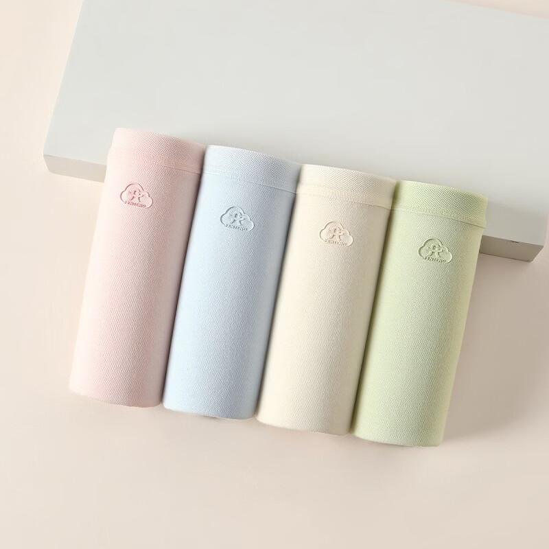 Fenteng Women's Silk-Blend Breathable Cotton Underwear 4-Pack