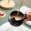 Thermochromic Ceramic Creative Cute Halloween Decoration Tea Cup Black Cat Coffee Mug Drinkware