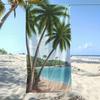 Tropical Palm Tree Beach Print Beach Towel Quick Dry Absorbent Lightweight Sandproof Towel for Summer Beach Swim Vacation